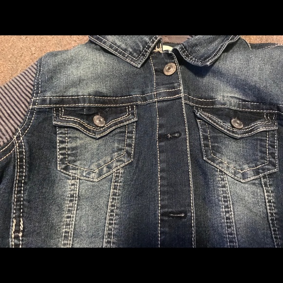 Wallflower Jean/ Sweater Hoodie Jacket Jr Med - Picture 3 of 5